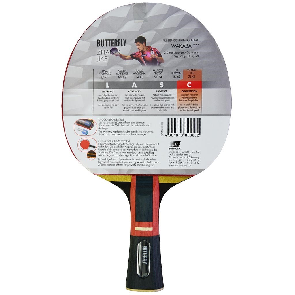 Butterfly Zhang Jike ZJX6 Masa Tenisi Raketi